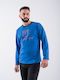 Cherry Underwear Men's Winter Pajamas Set Blue