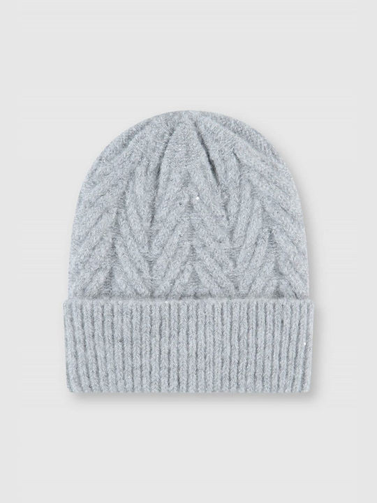 Rino&Pelle Beanie Unisex Beanie Gestrickt in Gray Farbe