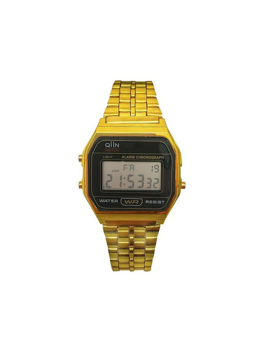 Qiin Watch with Gold Metal Bracelet