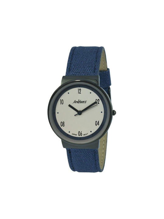 Arabians Watch with Blue Fabric Strap