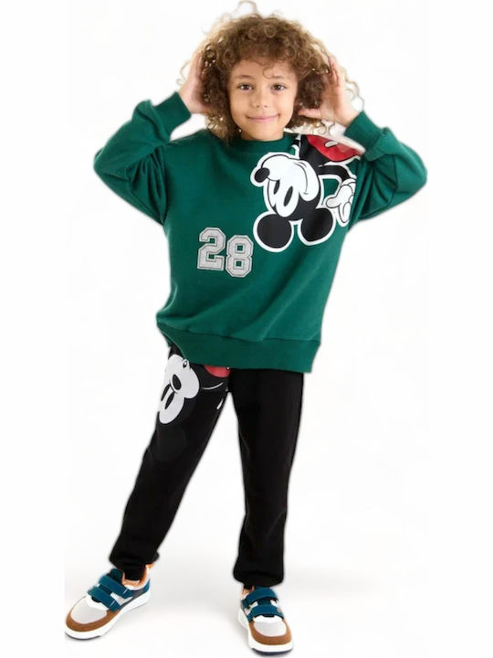 Set Trening Pentru Copii Verde Cypress 2 Bucăți Mickey