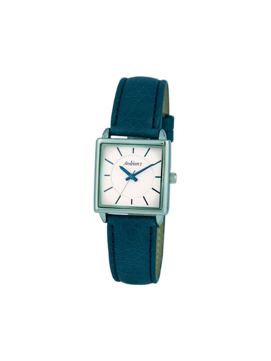 Arabians Watch Battery with Turquoise Leather Strap