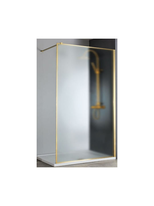 Devon Iwis IW80FC-211 Shower Screen for Shower with Sliding Door 80x200cm Oro