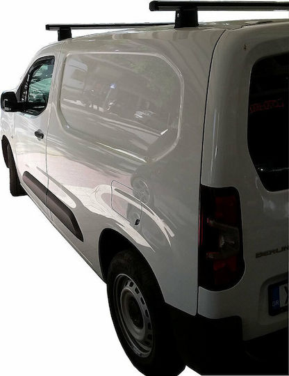 Nordrive Таванни Стелки за Автомобил от Алуминий за Citroen Berlingo 2018+ Комплект с Крака Сребрист МП.CBERLINGO.12