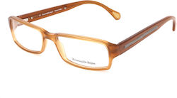 Zegna Men's Acetate Brown Prescription Eyeglass Frame