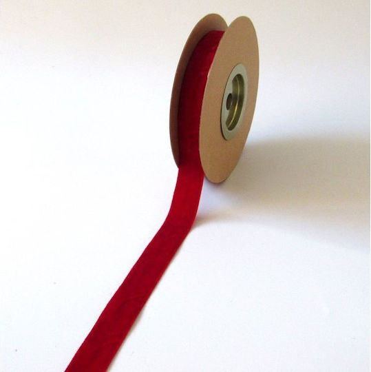 Kappa Decor Weihnachtliche Farbband Stoff Rot 900x2.5cm 1Stück