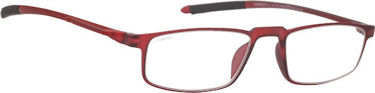 Oramont Lesebrille +2.25 in Rot Farbe 1147