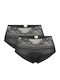 Women's Briefs Period 2Pack with Lace Black