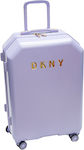 DKNY Large Travel Suitcase Purple with 4 Wheels