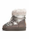 Conguitos Kids PU Leather Boots Silver