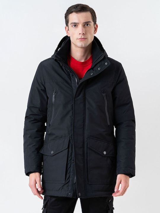 Finnmark Herren Winter Jacke Lässig Black