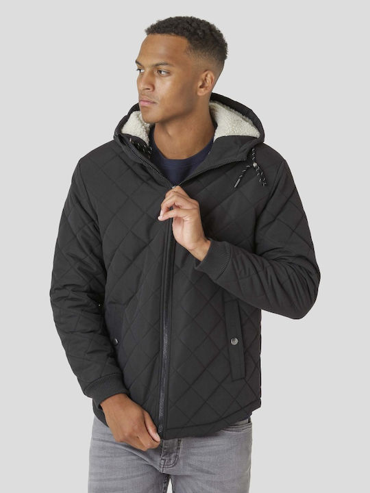 Marcus Herren Winter Jacke Lässig ΜΑΥΡΟ