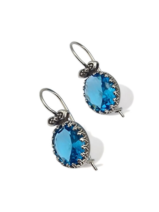 Earrings made of Silver with Stones