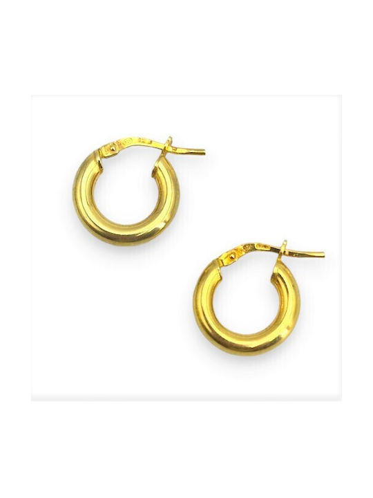 Earrings Hoops made of Silver Gold Plated