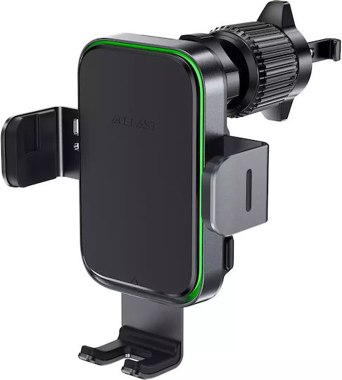 Acefast Car Mobile Mount with Adjustable Hooks and Wireless Charging Black