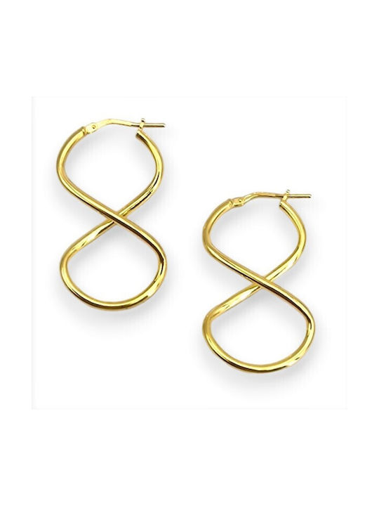 Earrings Hoops made of Silver Gold Plated