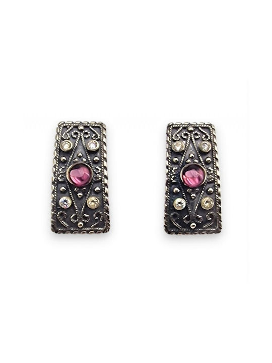 Earrings made of Silver with Stones