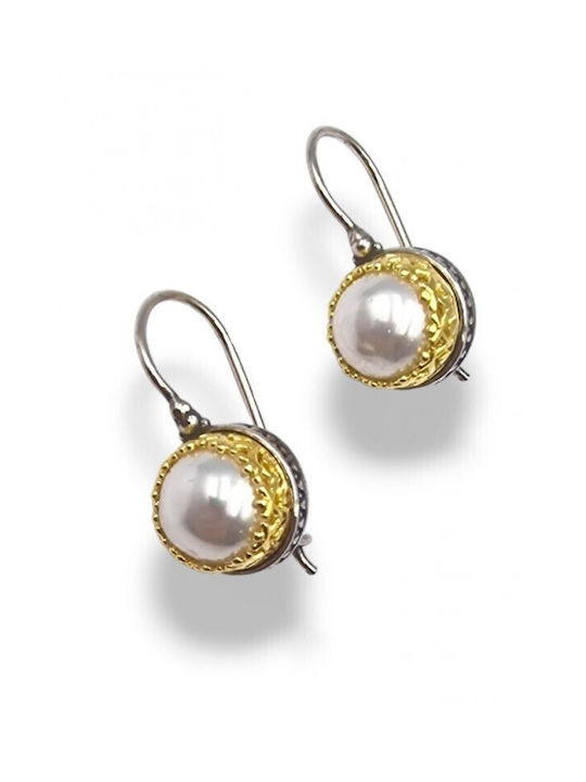 Earrings made of Silver Gold Plated