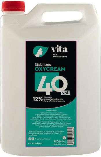 Vita Hair Professional Οξυζενέ Μαλλιών 40Vol 3500ml