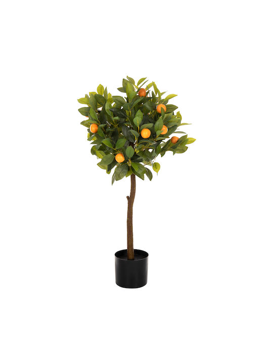 HomeMarkt Artificial Plant in Small Pot Orange 12.5cm 1pcs