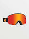 Volcom Ski & Snowboard Goggles Kids Black with Lens in Orange Color