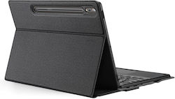 Dux Ducis Flip Cover Synthetic Leather with Keyboard English US Black (Galaxy Tab S9+) 034498