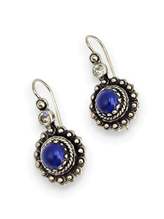 Earrings made of Silver with Stones