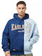 Суитшърт с Качулка Син