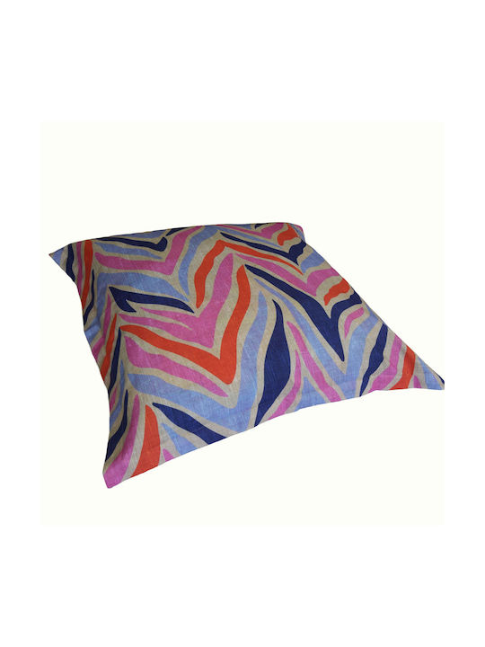 Decocraft Pernă De Podea Zebra Albastră 90x90cm