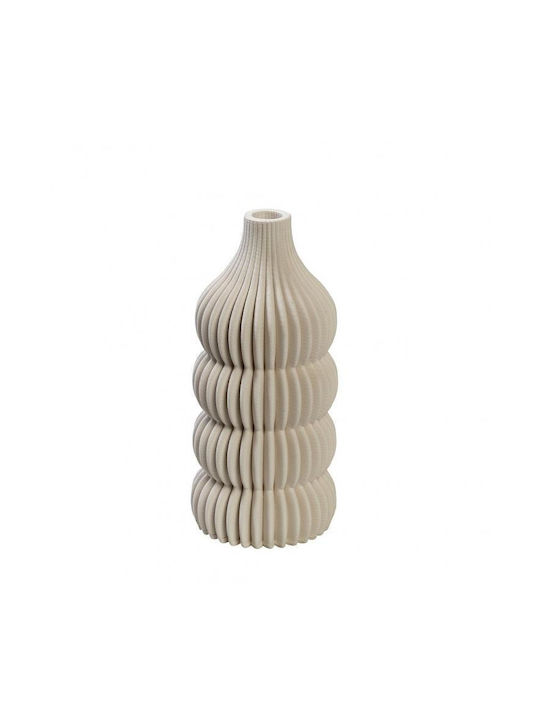 Espiel Decorative Vase Porcelain White 25.5x25.5cm 1pcs