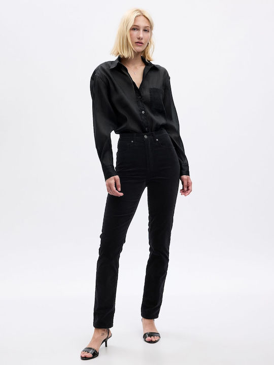 GAP Langärmelig Damen Hemd Black