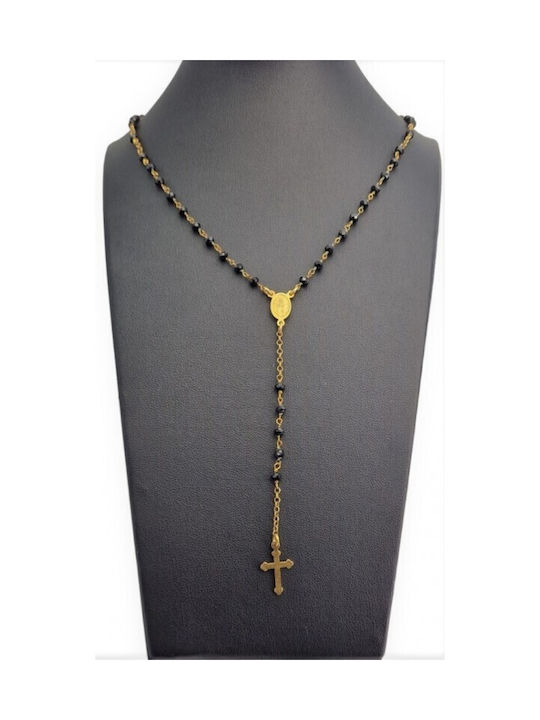 Necklace Rosary from Gold Plated Silver