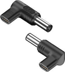 Powertech Conector Pentru Încărcător USB-C La HP 7,4x5mm Negru YX-07