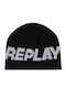 Beanie Unisex Σκούφος Πλεκτός σε Μαύρο χρώμα