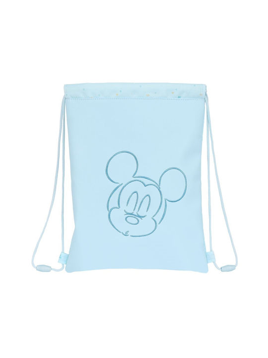 Mickey Mouse Clubhouse Παιδική Τσάντα Πουγκί Γαλάζια 26εκ.