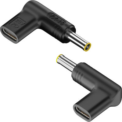 Powertech USB-C zu Samsung 5,5x3mm, schwarz