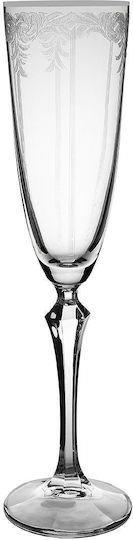 Crystalex CZ Elisabeth Set of Glasses Liqueur/Ouzo made of Glass Stemmed 220ml 6pcs