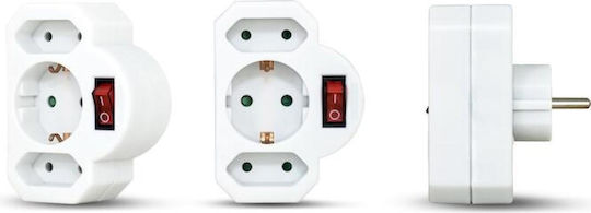 Geyer T-förmiger Wandstecker 3 Positionen mit Schalter