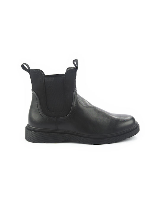 Fshoes Men's Chelsea Ankle Boots Black