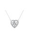 Brizzling Halskette mit Design Herz aus Silber mit Diamant