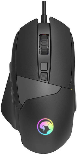 Marvo M411 RGB Gaming Ποντίκι 12800 DPI Μαύρο