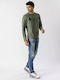 Devergo Herren Langarmshirt Green.