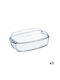 Pyrex Classic Glass Heat-Resistant Cookware with Lid 38cm 3pcs