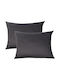 Livessa Față de pernă Dhlf din 100% Bumbac Anthracite - Anthracite 2buc 30x50cm.
