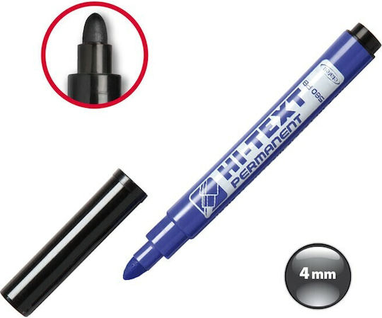 Etafelt Hi-Text Ανεξίτηλοι Μαρκαδόροι Μπλε 4mm Σετ 25τμχ