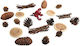 Rayher Christmas Decorative Element for DIY Crafts Brown 20pcs