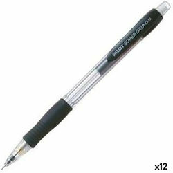 Pilot Super Grip Μηχανικό Μολύβι 0.5mm 12τμχ Μαύρο