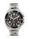 Michael Kors Men's Watch 44mm Chronograph Battery with Silver Metal Bracelet