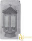 Accesoriu de Monument din Sticlă Windproof candle protector 18x32cm