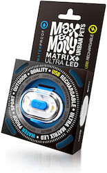 Max & Molly Dog ID Tag Blue Rubber